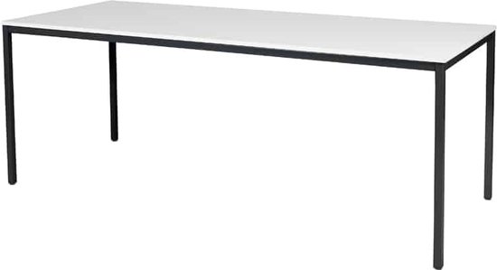 Foto: Bureautafel domino basic 160x80 logan wit frame