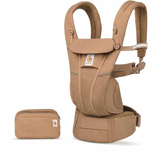 Ergobaby draagzak Omni Breeze Camel Brown - ergonomische draagzak vanaf geboorte