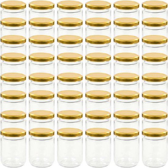MamboCat 100-delige set jampotten van 230 ml met gouden TO82-deksel, incl. Diamant-Zucker Gelierzauber receptenboekje (Duitstalig MamboCat 100-delige set jampotten van 230 ml met gouden TO82-deksel, incl. Diamant-Zucker Gelierzauber receptenboekje (Duitstalig