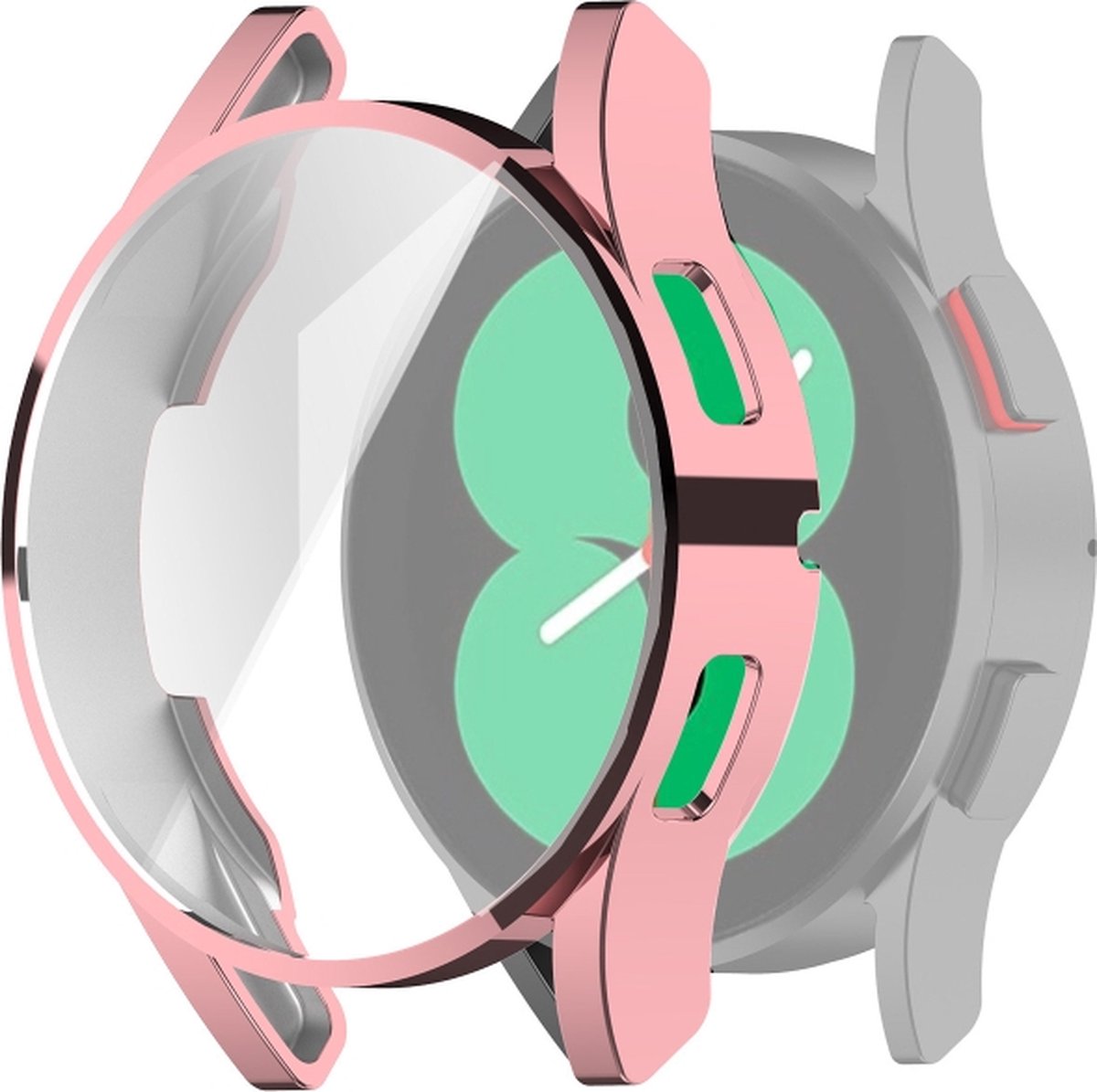 Screenprotector watch case - hoesje - geschikt voor Samsung Galaxy Watch 4 - 44 mm - roze