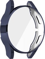 Boîtier de montre avec protection d'écran (bleu foncé), adapté pour Samsung Galaxy Watch 4 (44 mm)