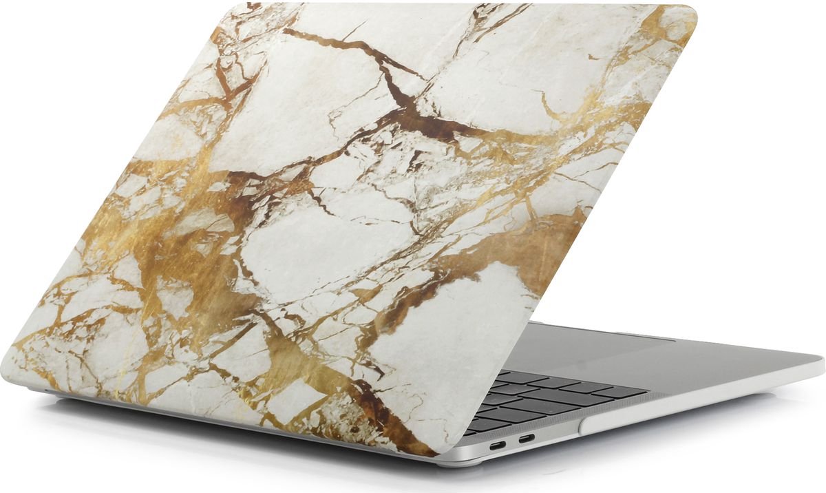 Mobigear Marble - Apple MacBook Pro 14 Inch (2021-2023) Hoes Hardshell MacBook Case - Bruin