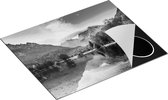 Chefcare Inductie Beschermer Meer - Zwart Wit - 65x50 cm - Afdekplaat Inductie - Kookplaat Beschermer - Inductie Mat