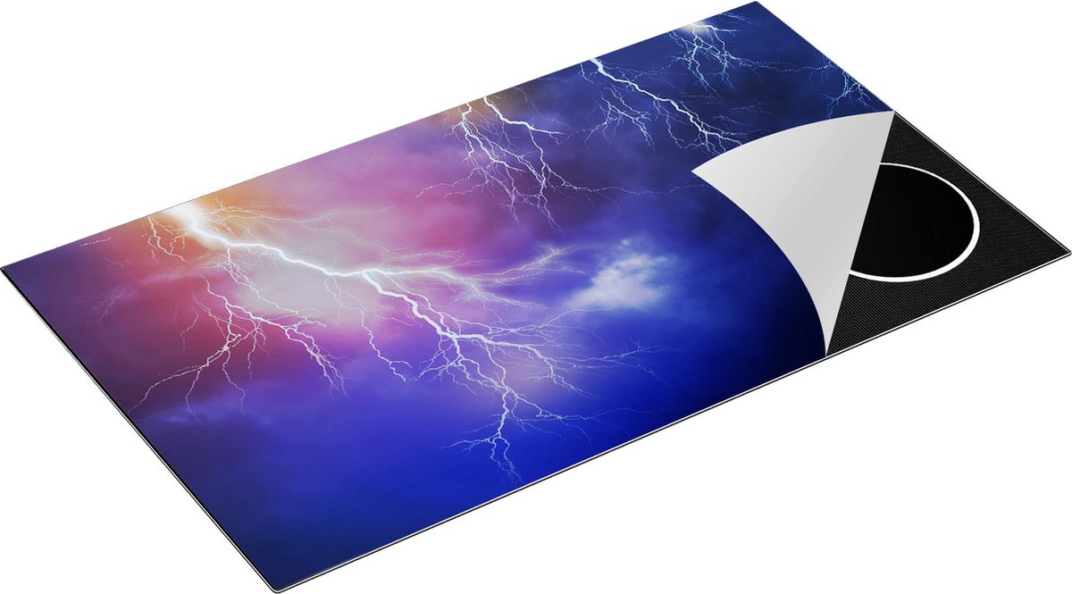 Chefcare Inductie Beschermer Blikseminslagen - Onweer - 89,6x51,6 cm - Afdekplaat Inductie - Kookplaat Beschermer - Inductie Mat