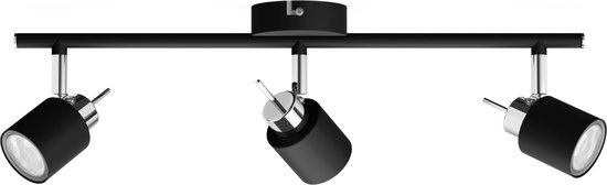 Spot en applique noir Philips à 3 spots orientables.