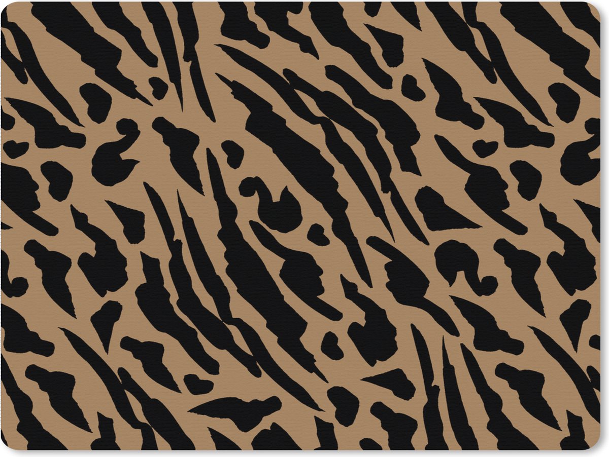 Muismat XXL 80x60 cm - Bureau onderlegger - Bureau mat Patronen - Design - Panterprint - Bureaumat - Gaming mousepad xl - Bureaulegger groot - Computer deskmat