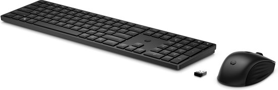 Ensemble clavier et souris sans fil HP 650 (Azerty BE) Zwart | bol