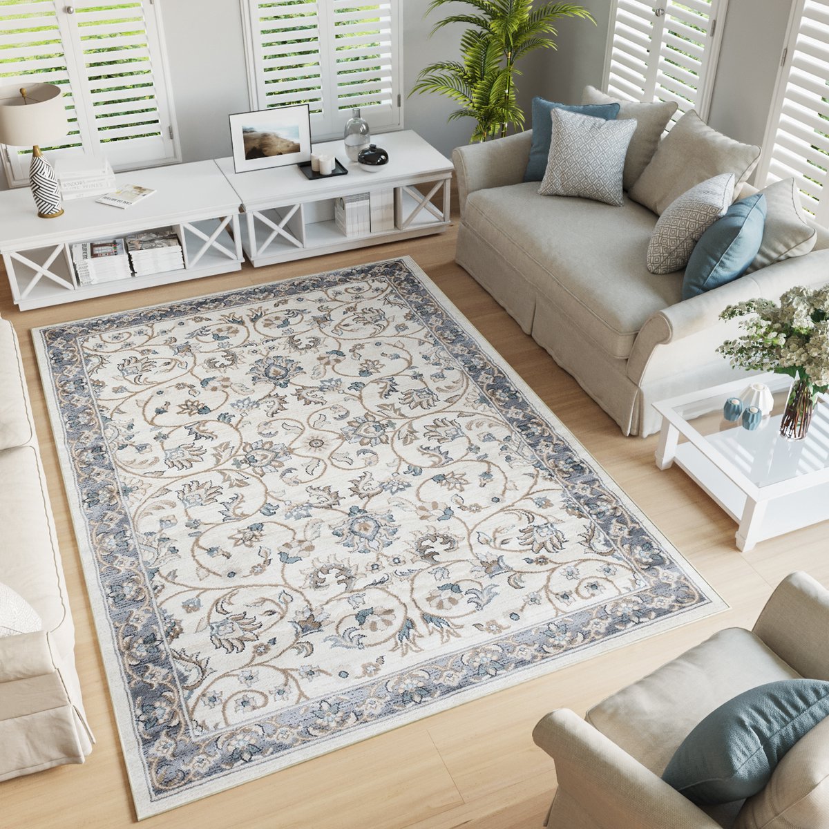 Tapiso Dubai Vloerkleed Beige Oriental Oosters Karpetten, foto 3