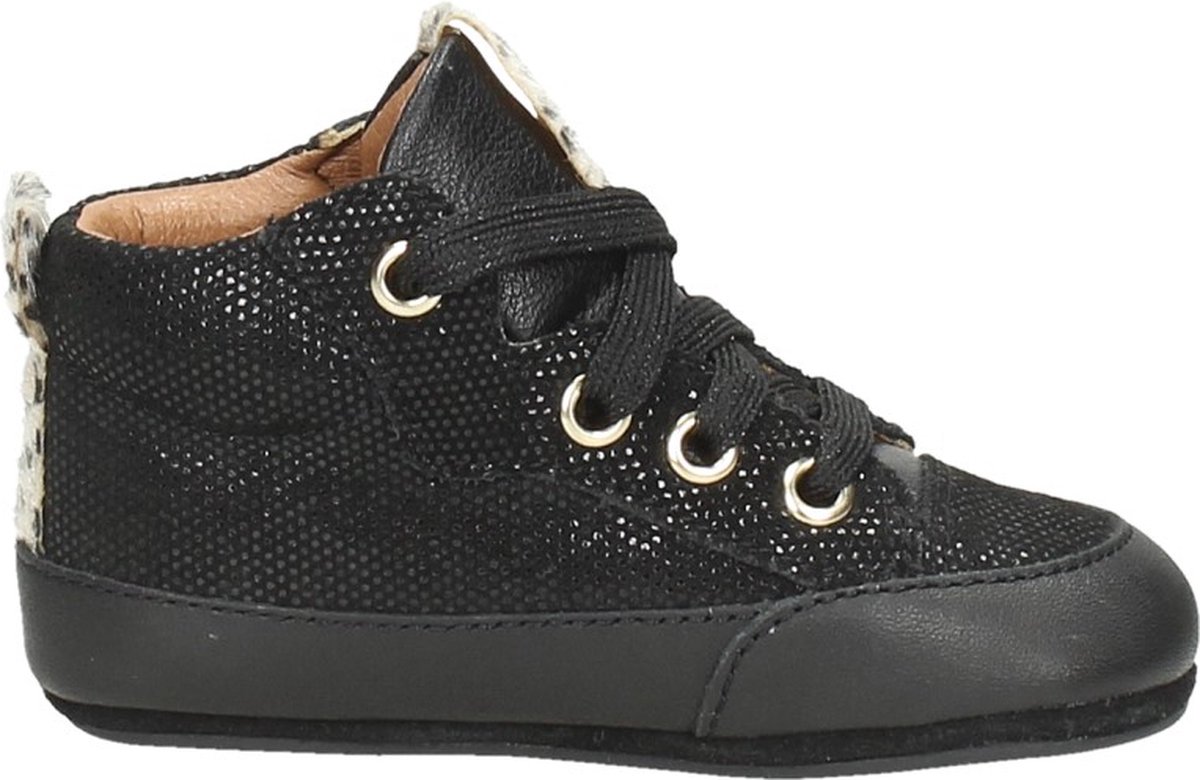 KEQ Meisjes Baby schoentjes Meisjes Baby schoentjes - Zwart - Maat 22