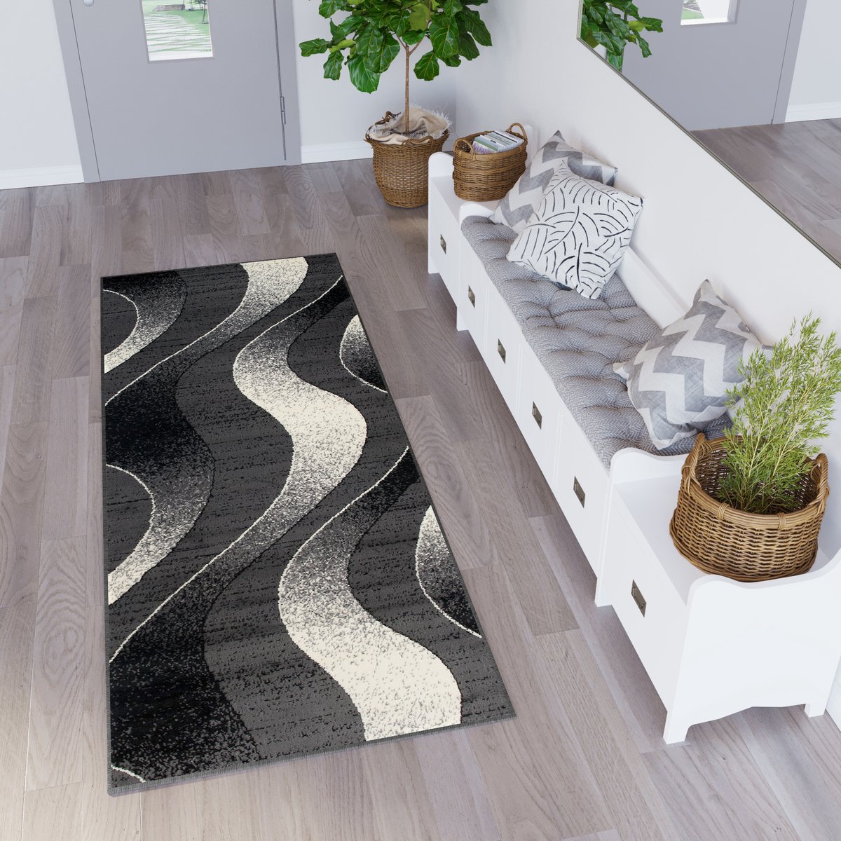 Tapiso Dream Tapijt Loper Abstract Gangloper Vloerkleed Maat- 90x250