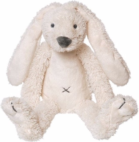 2x stuks happy Horse knuffel konijn Richie wit 28 cm - Konijnen knuffels van Happy Horse — afbeelding 2