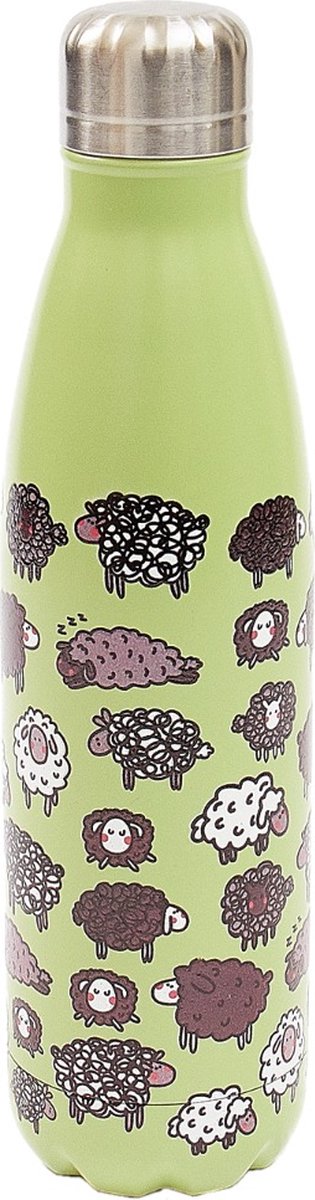 Eco Chic - Thermal Bottle (thermosfles) - T28 - Green - Cute Sheep
