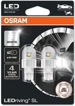 Osram W16W LED Retrofit Wit 12V W2.1x9.5d 2 Pièces