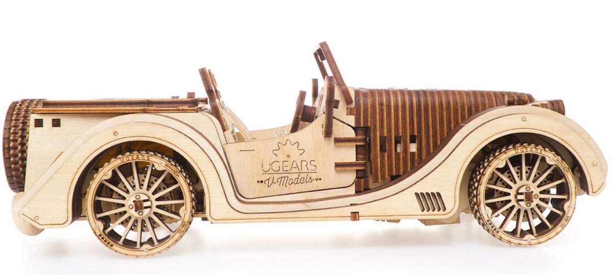 UGEARS Houten 3D Model - Roadster VM-01 — afbeelding 7