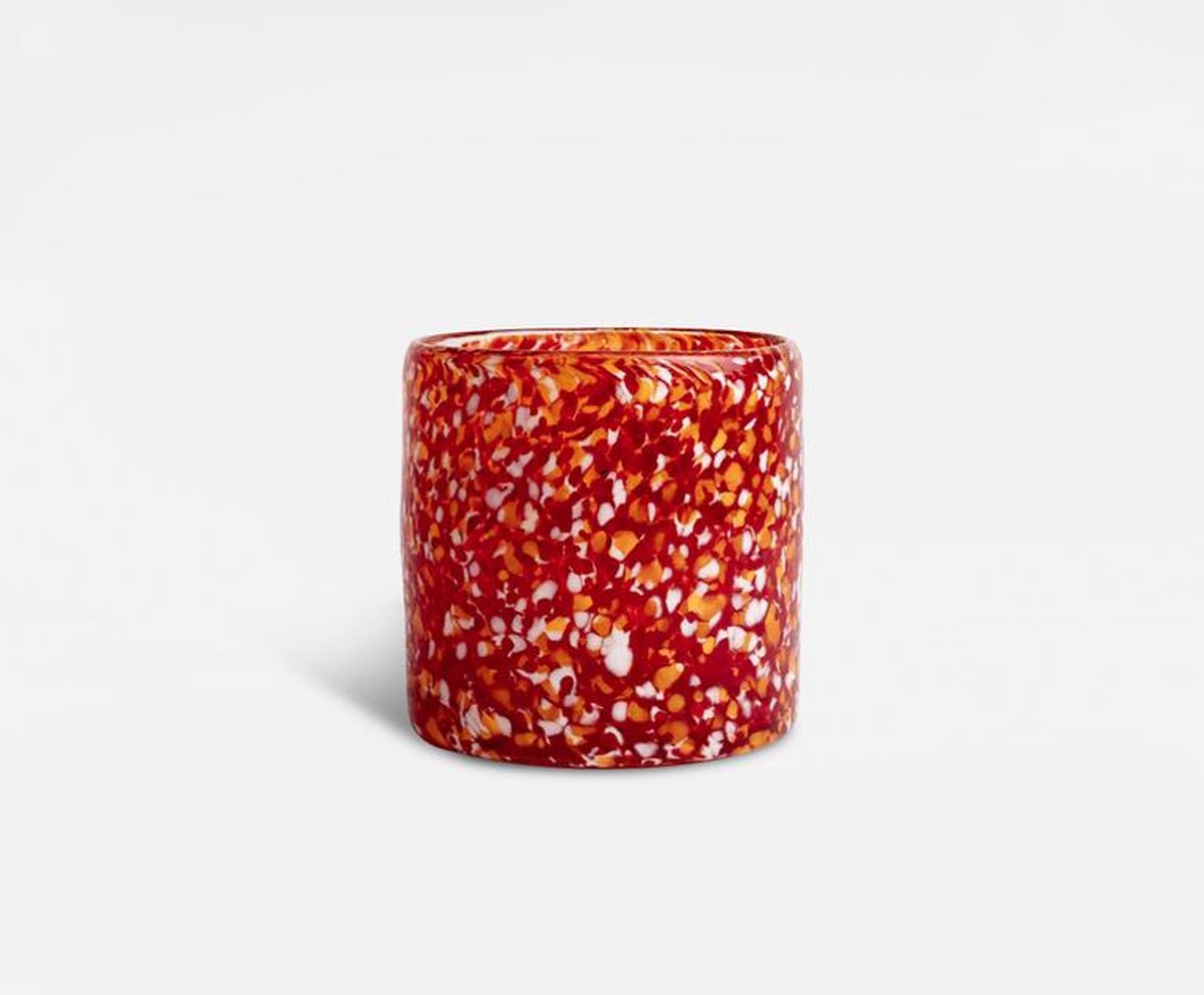 ByOn Waxinelichthouder Calore XS Rood/Oranje