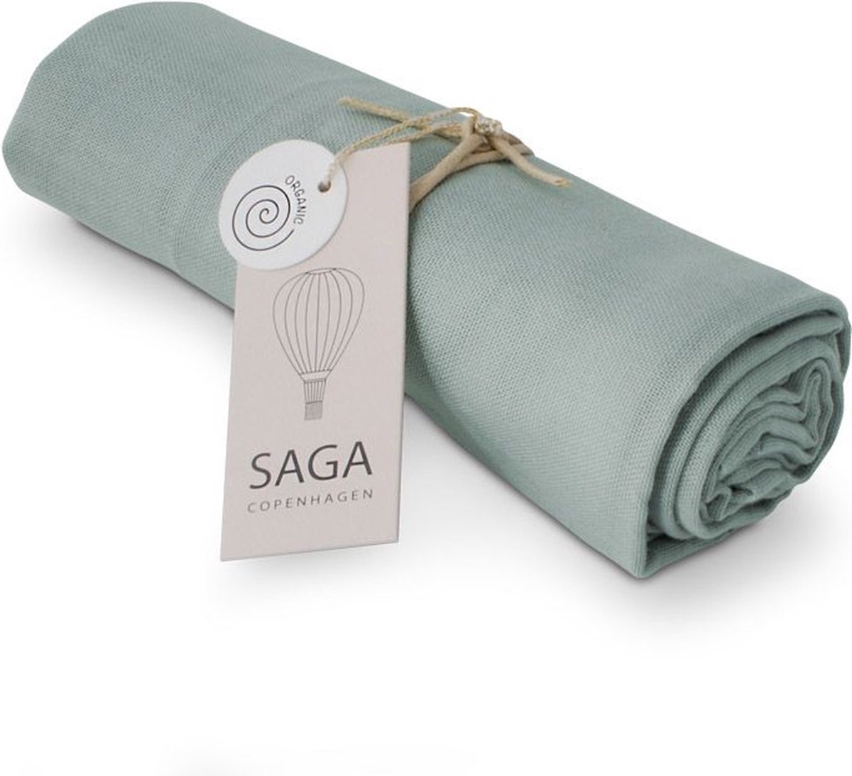 Goedkoopste Hydrofiele Doek Dusty Green | Saga Copenhagen
