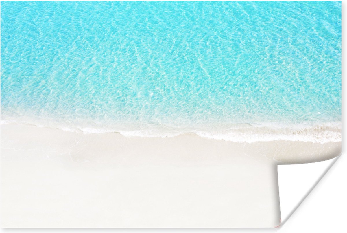 Poster Blauw - Water - Strand - 30x20 cm