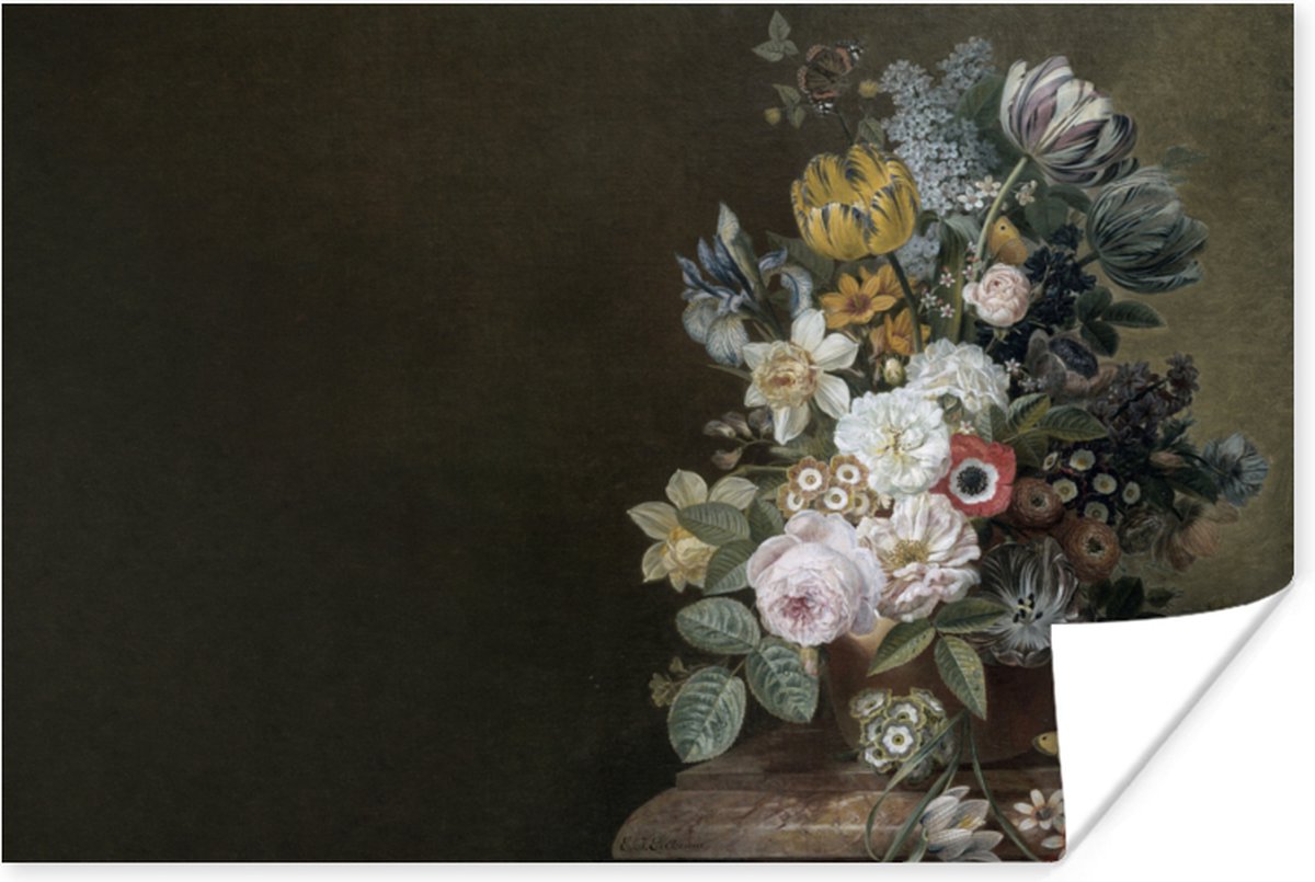Poster Bloemen - Eelke Jelles Eelkema - Oude meesters - 120x80 cm
