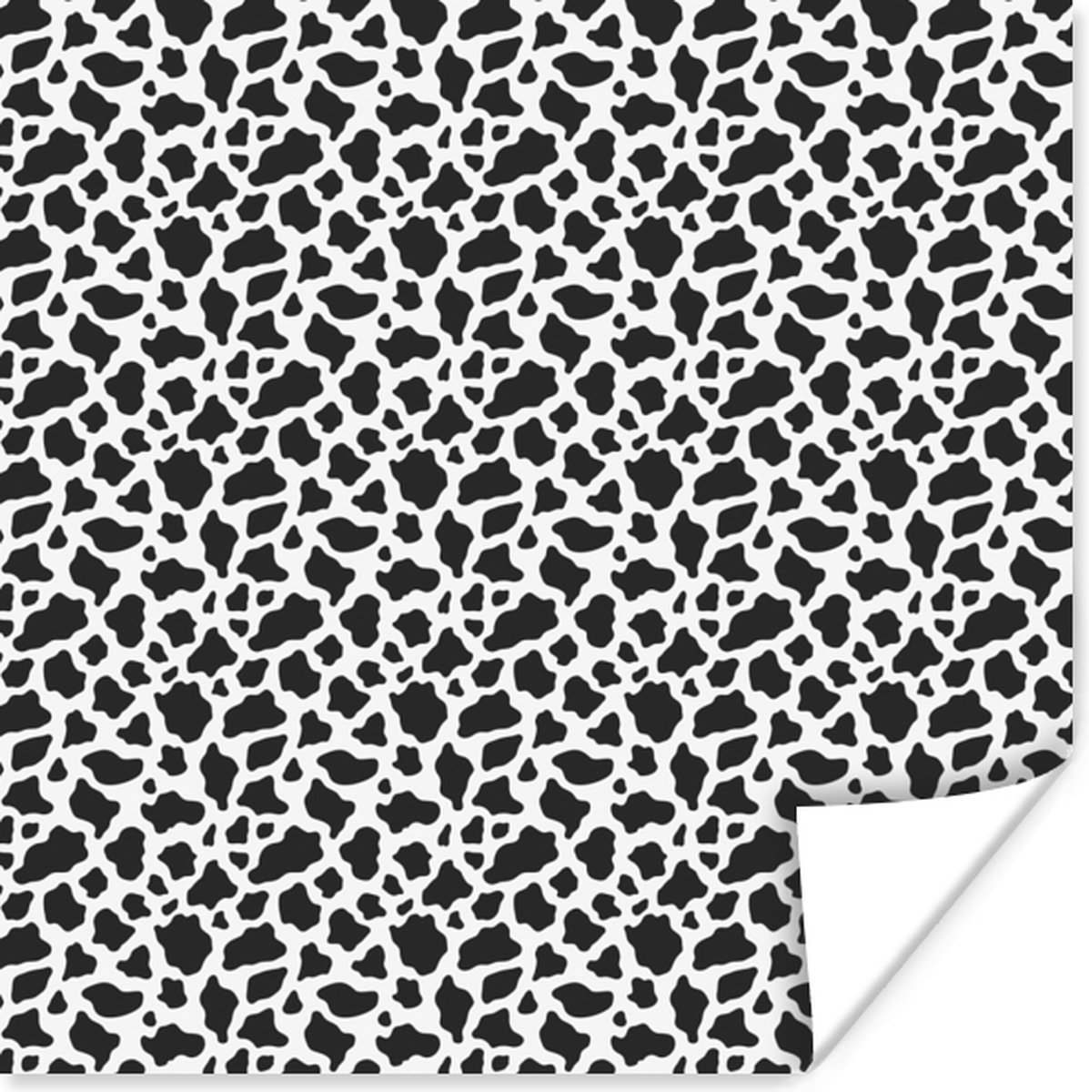 Poster Dierenprint - Koe - Design - 75x75 cm