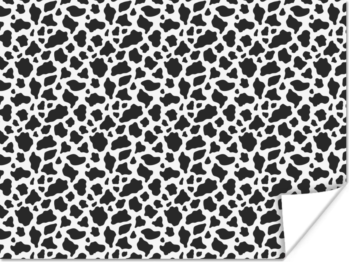 Poster Dierenprint - Koe - Design - 80x60 cm
