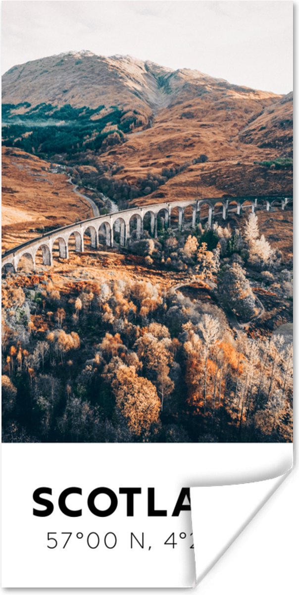 Poster Schotland - Herfst - Bergen - 60x120 cm