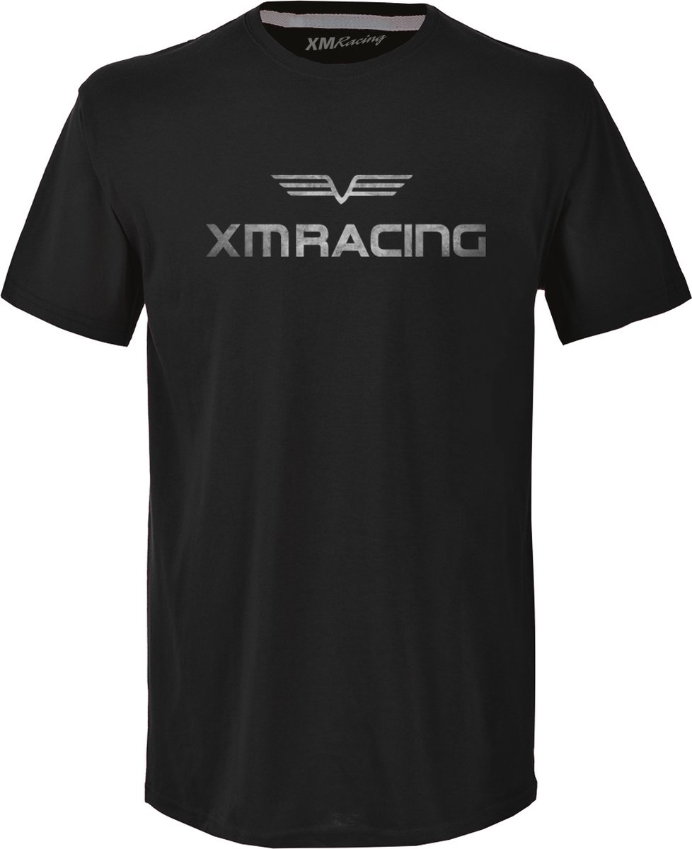 Heren - Distressed Logo T-shirt - Gekamd katoen - Basic voor elke dag - Auto Racing - XM Racing