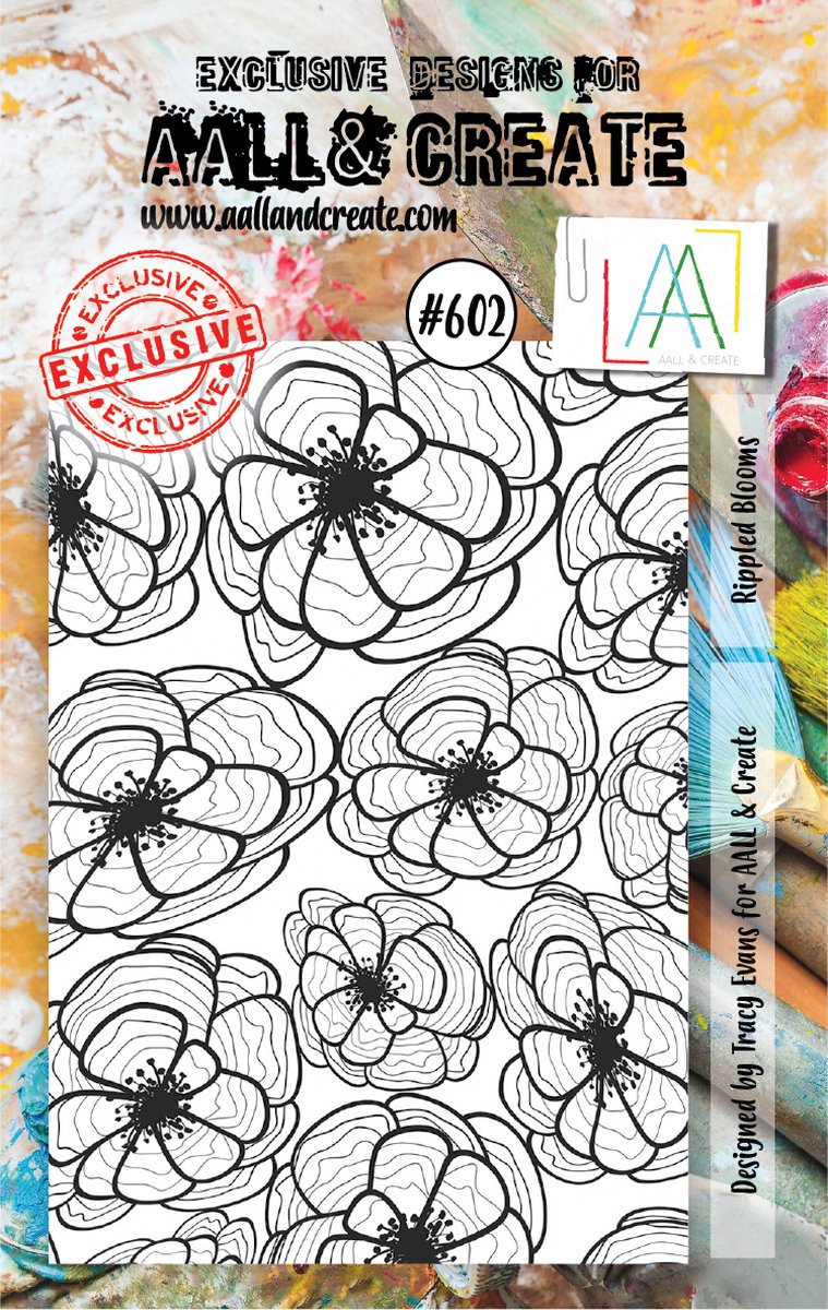 AALL & Create Stamp Rippled Blooms AALL-TP-602 7,3x10,25cm