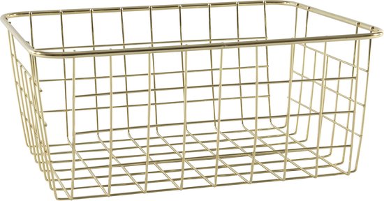 Coupe à fruits/corbeille à fruits métal doré 28 x 22 x 13 cm - Corbeilles à fruits industrielles