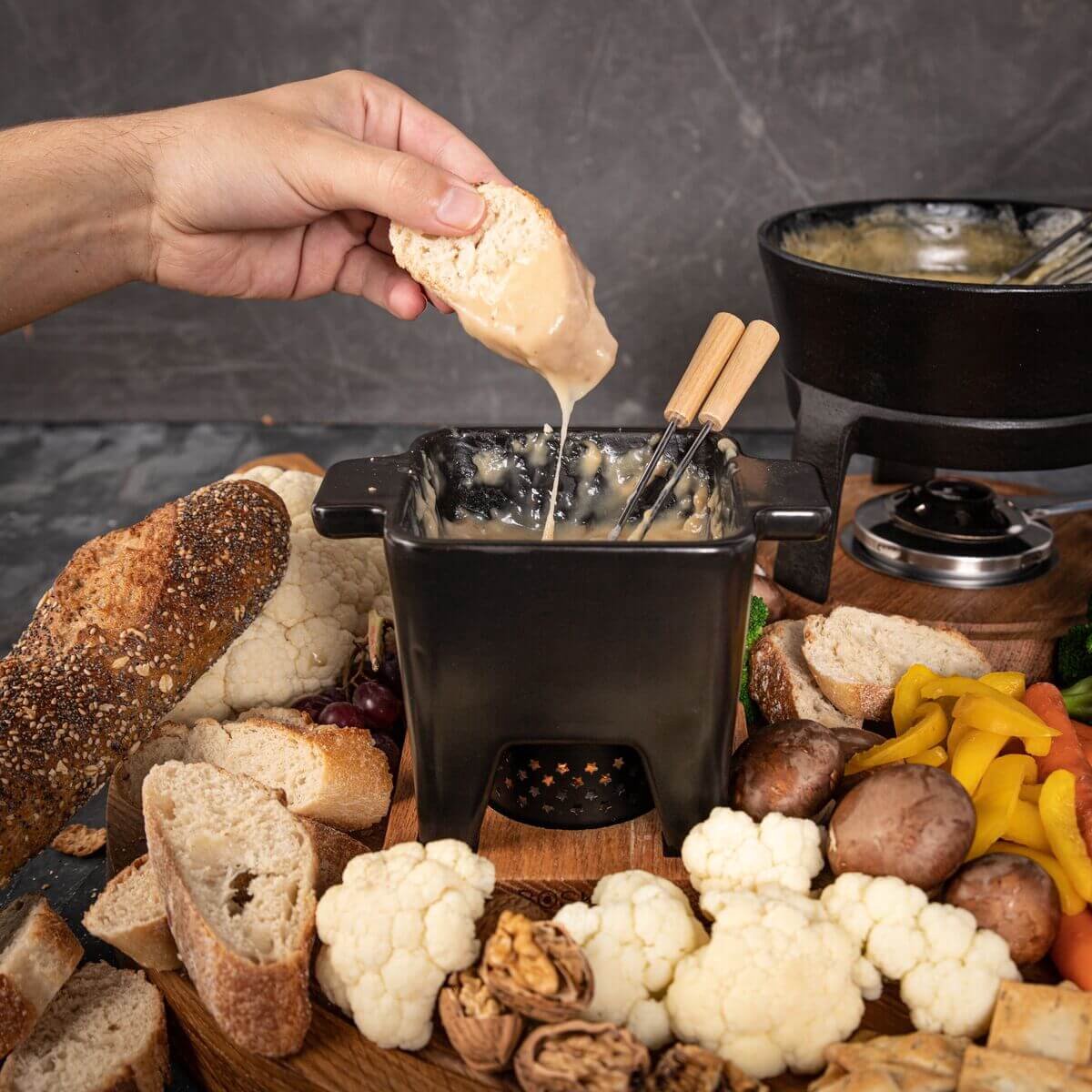 Boska Tapas Fondueset Nero L - Fondueset - Mag in vaatwasser en magnetron - 600 ml — afbeelding 4
