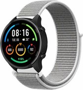 Strap-it Smartwatch bandje nylon - geschikt voor Xiaomi Watch S1 (Active/Pro) / Watch 2 Pro / Watch S3 / Mi Watch / Amazfit Balance / Bip 5 - zeeschelp grijs