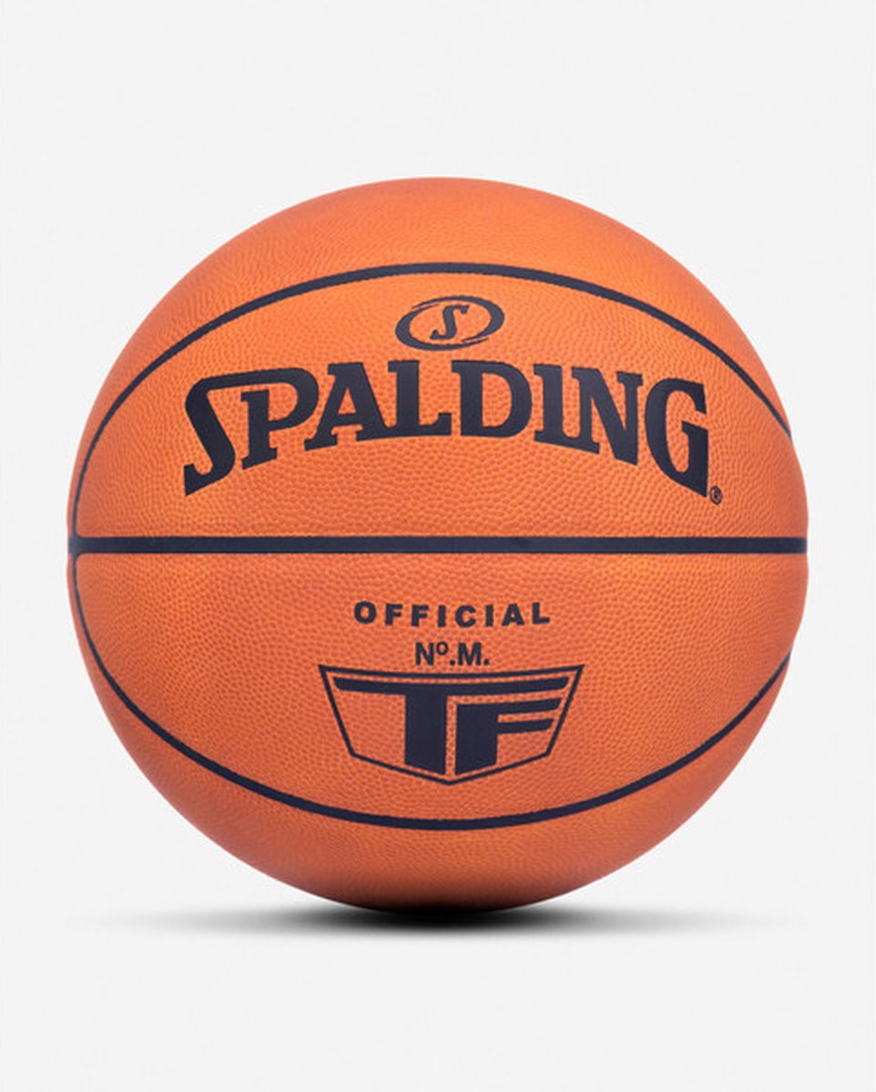 Spalding Tf Model M Leather Een Basketbal Oranje 7