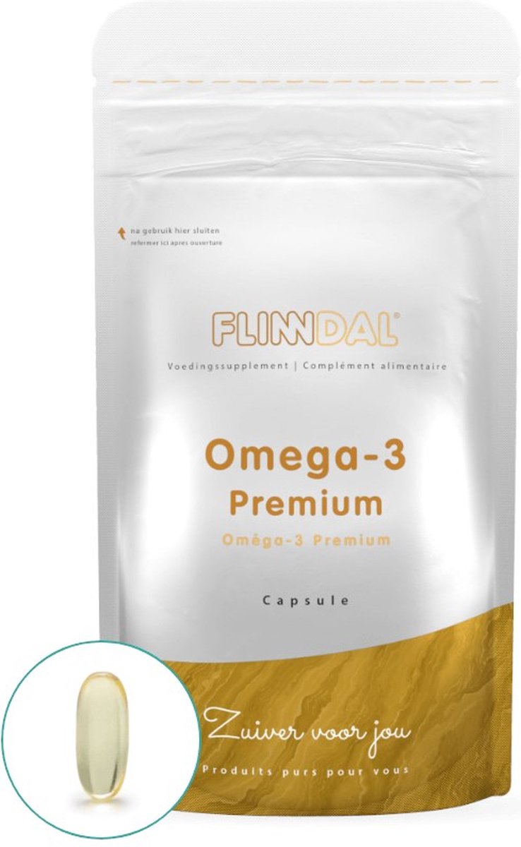 Goedkoopste Flinndal Omega-3 Premium Tabletten - Voor Hart, Triglyceridengehalte en Bloeddruk - 90 Tabletten