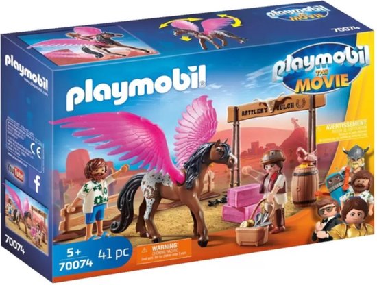 PLAYMOBIL  PLAYMOBIL: THE MOVIE Marla en Del met gevleugeld paard - 70074