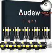 AUDEW T10 LED - 10 Pièces - Ampoule pour Auto et moto - Wit - Canbus - Sans Erreur - 12 V - W5W