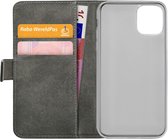 Mobilize Telefoonhoesje geschikt voor Apple iPhone 12 Mini Hoesje | Mobilize Classic Gelly Wallet Bookcase Portemonnee | Pasjeshouder voor 2 Pasjes | Telefoonhoesje voor Pinpas / OV Kaart / Rijbewijs - Zwart