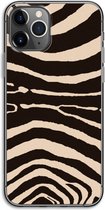 Case Company® - Hoesje geschikt voor iPhone 11 Pro hoesje - Arizona Zebra - Soft Cover Telefoonhoesje - Bescherming aan alle Kanten en Schermrand