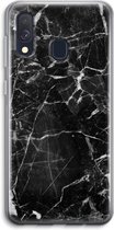 Case Company® - Hoesje geschikt voor Samsung Galaxy A40 hoesje - Zwart Marmer - Soft Cover Telefoonhoesje - Bescherming aan alle Kanten en Schermrand