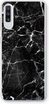 Case Company® - Hoesje geschikt voor Samsung Galaxy A70 hoesje - Zwart Marmer - Soft Cover Telefoonhoesje - Bescherming aan alle Kanten en Schermrand