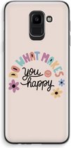 Case Company® - Coque Samsung Galaxy J6 (2018) - Happy days - Coque souple pour téléphone - Protection tous côtés et bord d'écran