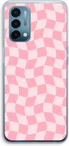 Case Company® - Coque OnePlus Nord N200 5G - Grid Rose - Coque souple pour téléphone - Protection sur tous les côtés et bord d'écran