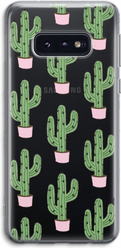 Case Company® - Hoesje geschikt voor Samsung Galaxy S10e hoesje - Cactus Lover - Soft Cover Telefoonhoesje - Bescherming aan alle Kanten en Schermrand