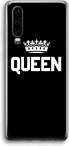 Case Company® - Hoesje geschikt voor Huawei P30 hoesje - Queen zwart - Soft Cover Telefoonhoesje - Bescherming aan alle Kanten en Schermrand