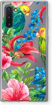 Case Company® - Hoesje geschikt voor Samsung Galaxy Note 10 hoesje - Papegaaien - Soft Cover Telefoonhoesje - Bescherming aan alle Kanten en Schermrand