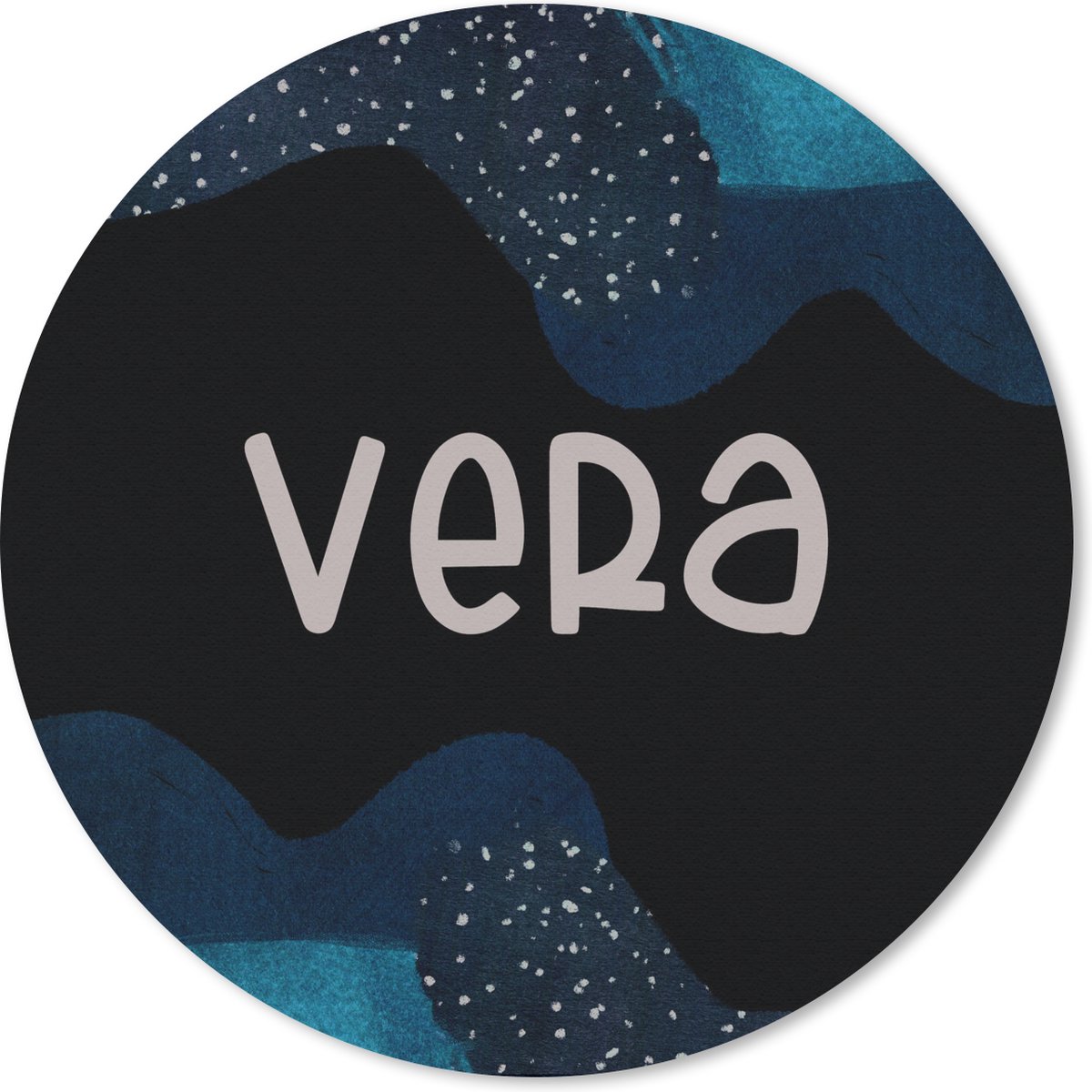 Muismat rond 30x30 cm - Mousepad Vera - Pastel - Meisje - Ronde muismatten