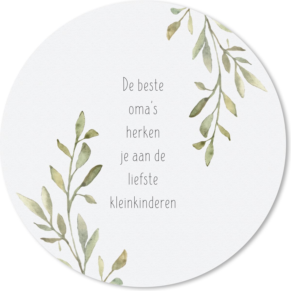 Muismat rond 30x30 cm - Mousepad De beste oma's - Quotes - Spreuken - Oma - Ronde muismatten