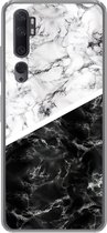 Geschikt voor Xiaomi Mi Note 10 hoesje - Marmer print - Chic - Collage - Siliconen Telefoonhoesje