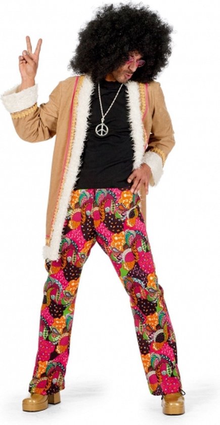 Hippie broek met jasje voor heren 50 (m)