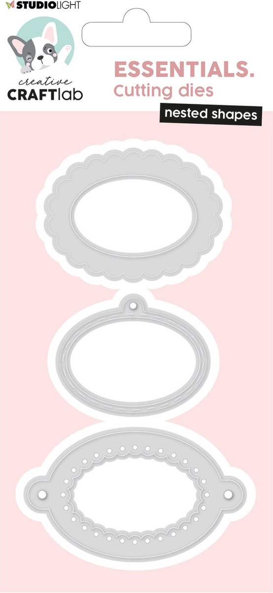 Studio Light Essentials cutting die Nested shapes oval