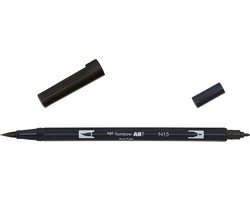foto van Tombow Brush pen ABT dual brush pen Zwart