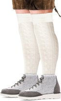 Oktoberfest Oktoberfest - witte tiroler kousen / sokken voor heren